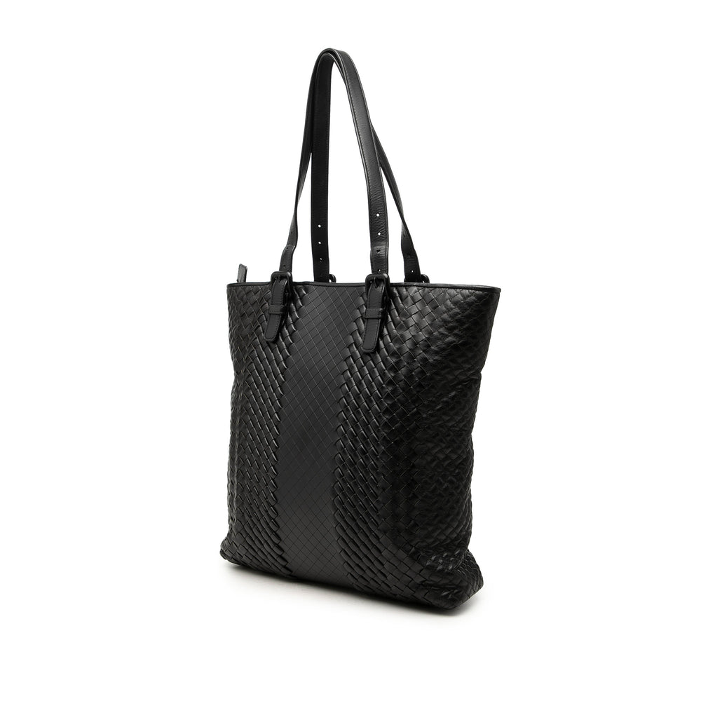 Bottega Veneta Cabas Intreccio Imperatore nappa Noir – vue 2 – GABY PARIS
