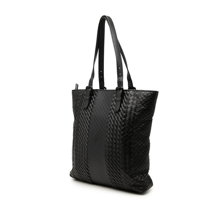 Bottega Veneta Cabas Intreccio Imperatore nappa Noir – vue 2 – GABY PARIS