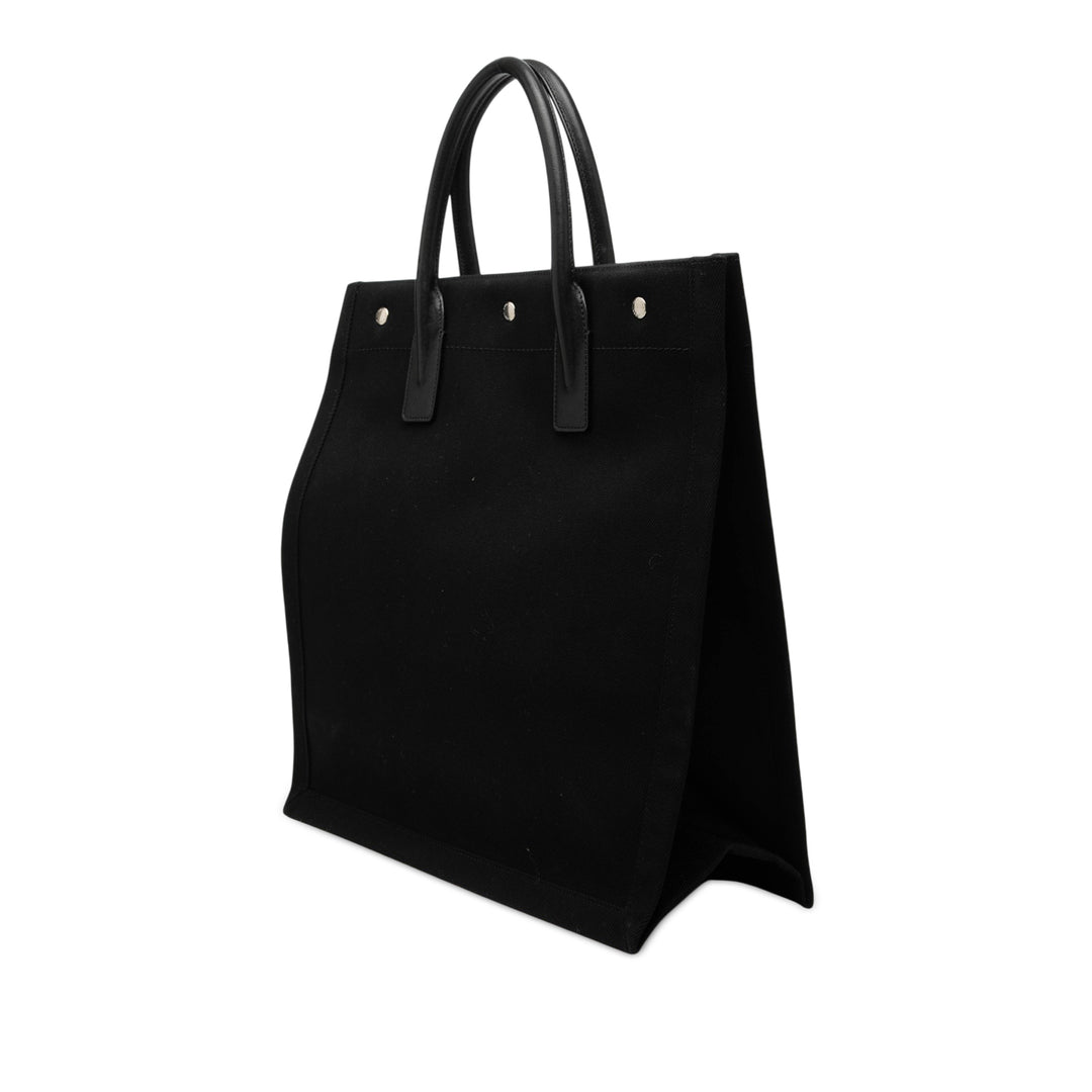 Saint Laurent Toile Rive Gauche North South Cabas