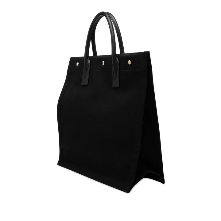 Saint Laurent Toile Rive Gauche North South Cabas