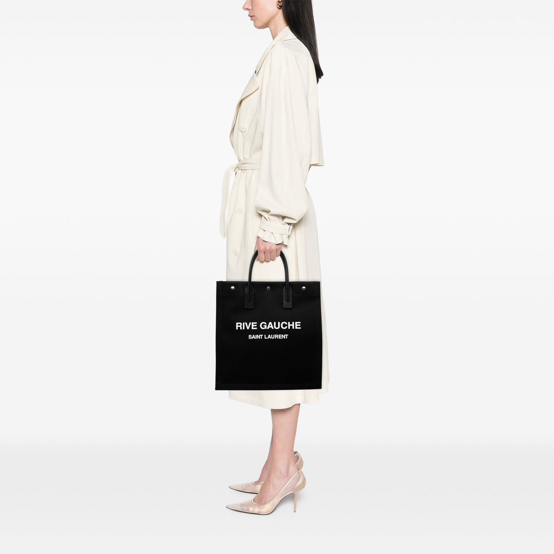 Saint Laurent Toile Rive Gauche North South Cabas