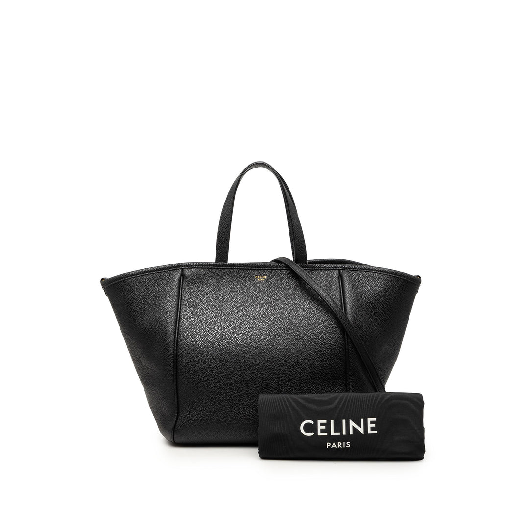 Celine Small Cuir de veau grainé Folded Cabas Cabas