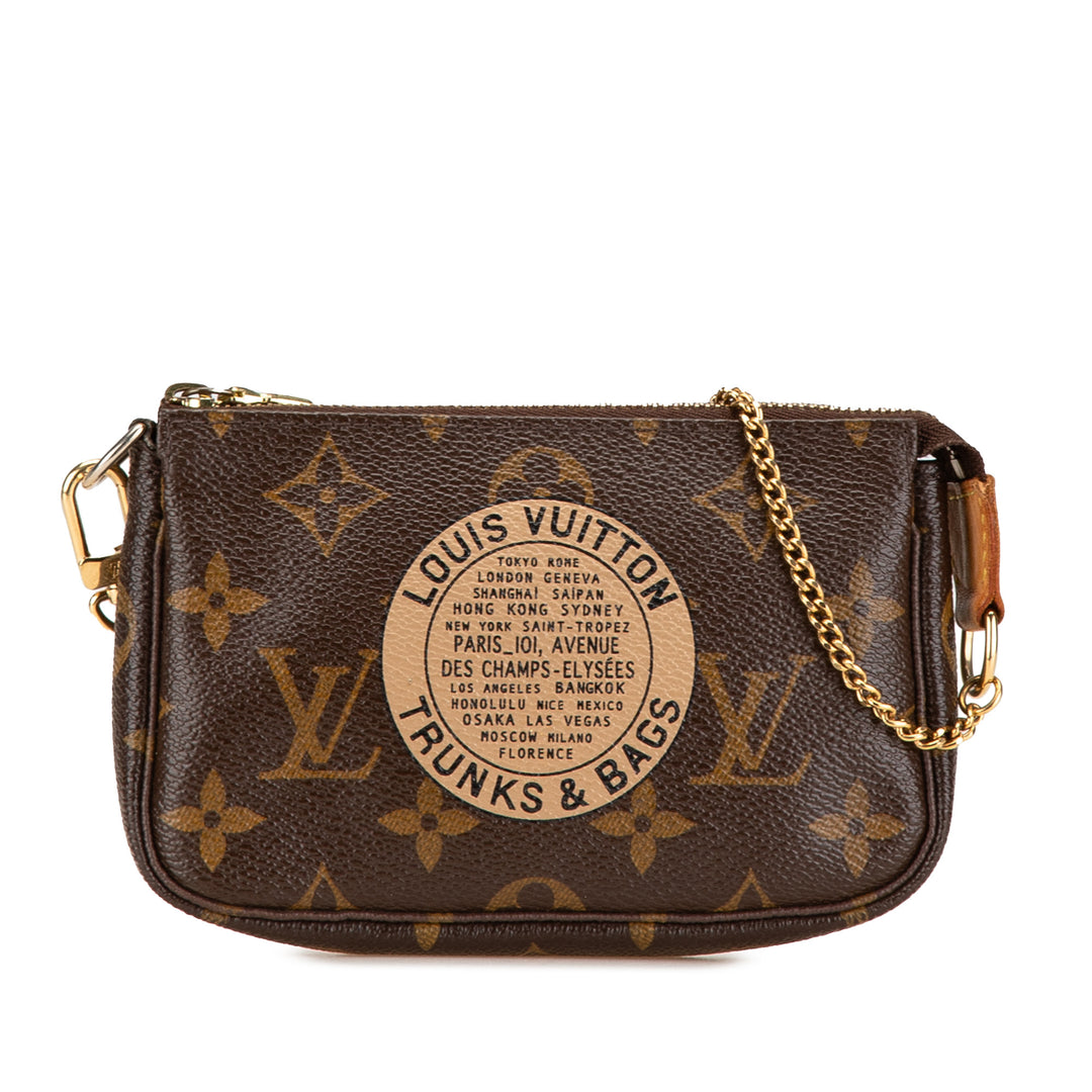 Monogram Trunks and Bags Mini Pochette Accessoires Brown - Gaby Paris