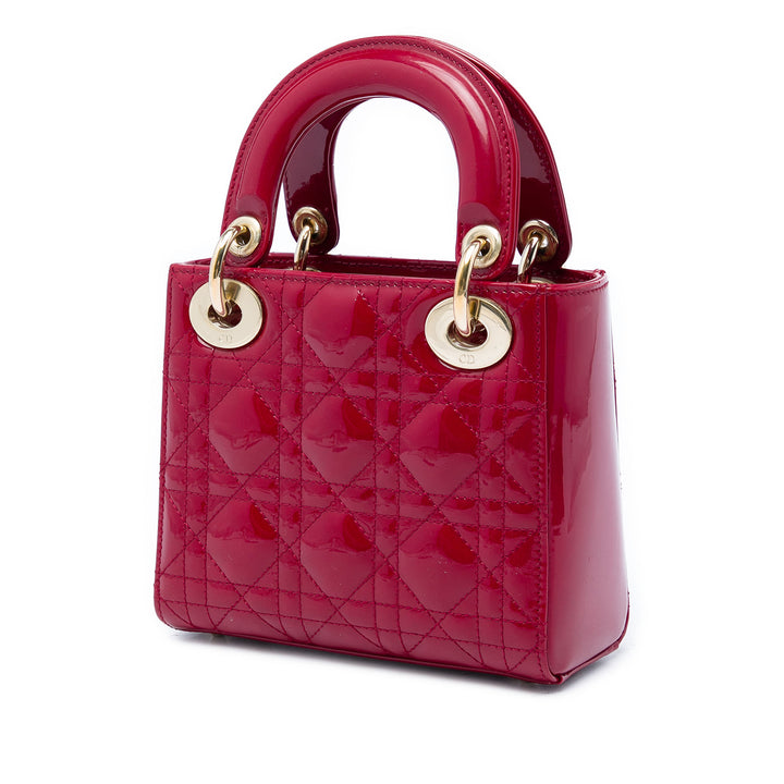 Lady Dior Cannage Mini Rouge