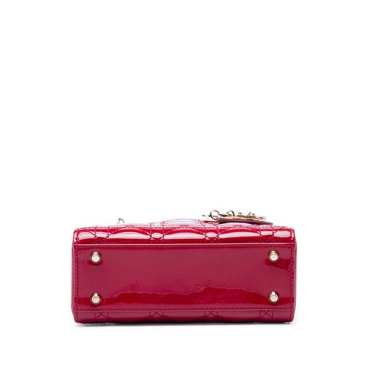 Lady Dior Cannage Mini Rouge