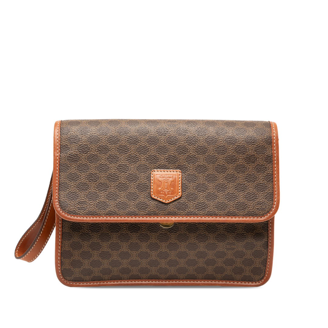 Celine Macadam Coated Toile Pochette