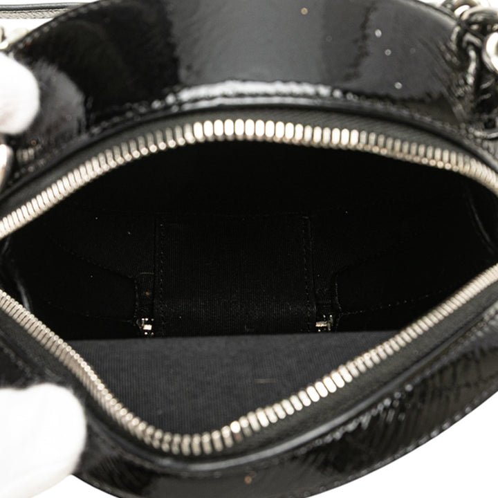 Chanel Cuir verni Round As Earth Bag Noir