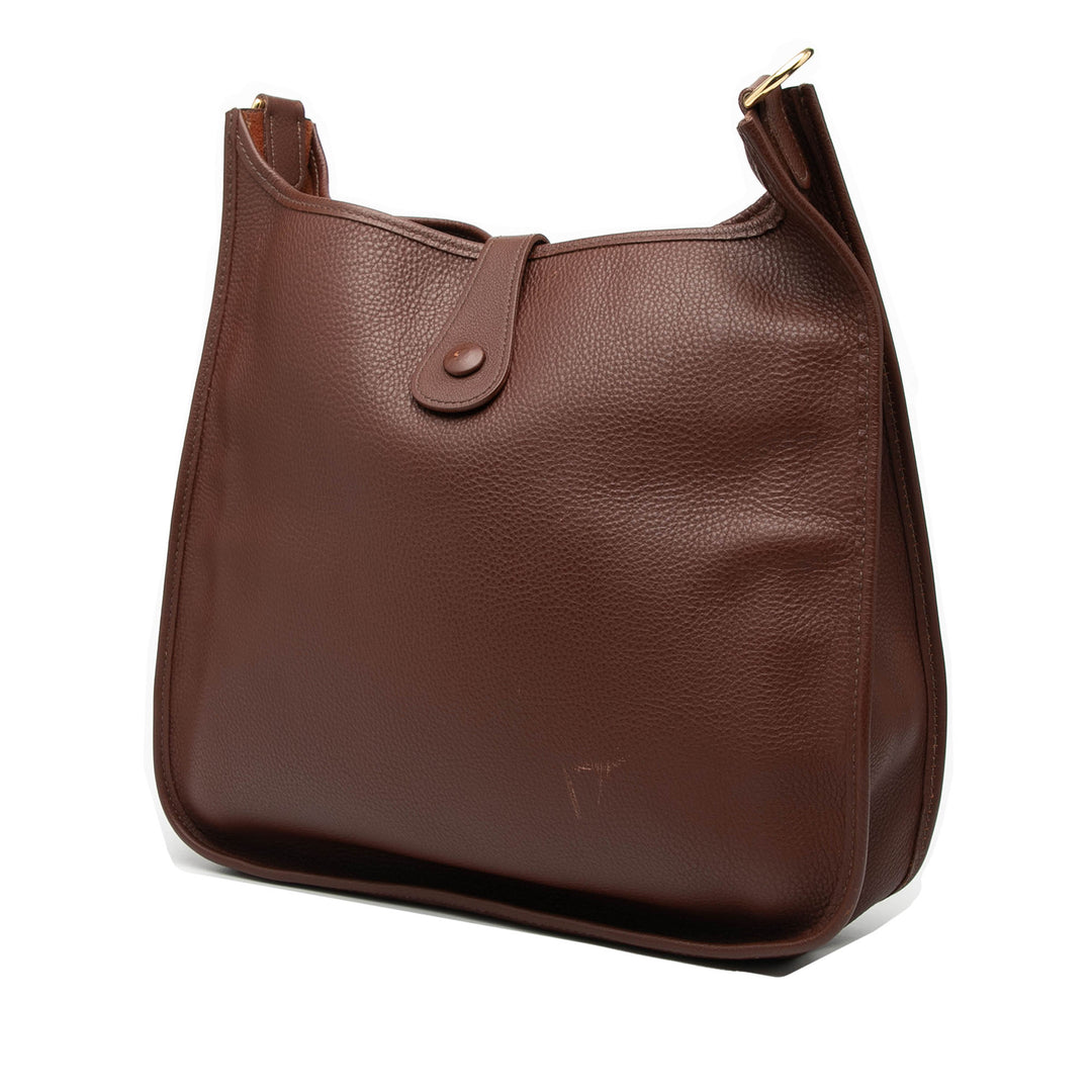 Hermès Sac bandoulière Evelyne I Clémence PM Marron – vue 2 – GABY PARIS