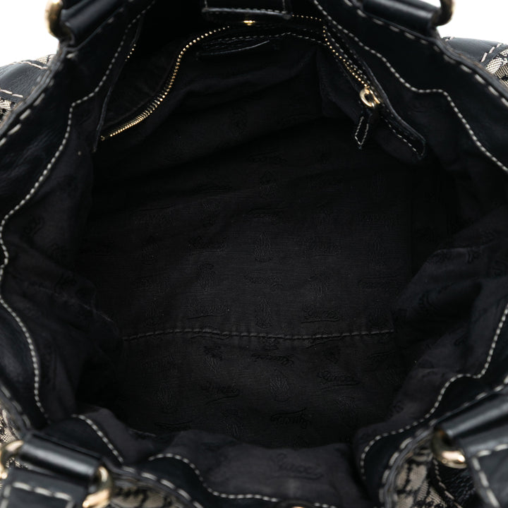 Gucci Diamante Toile Crest Sac