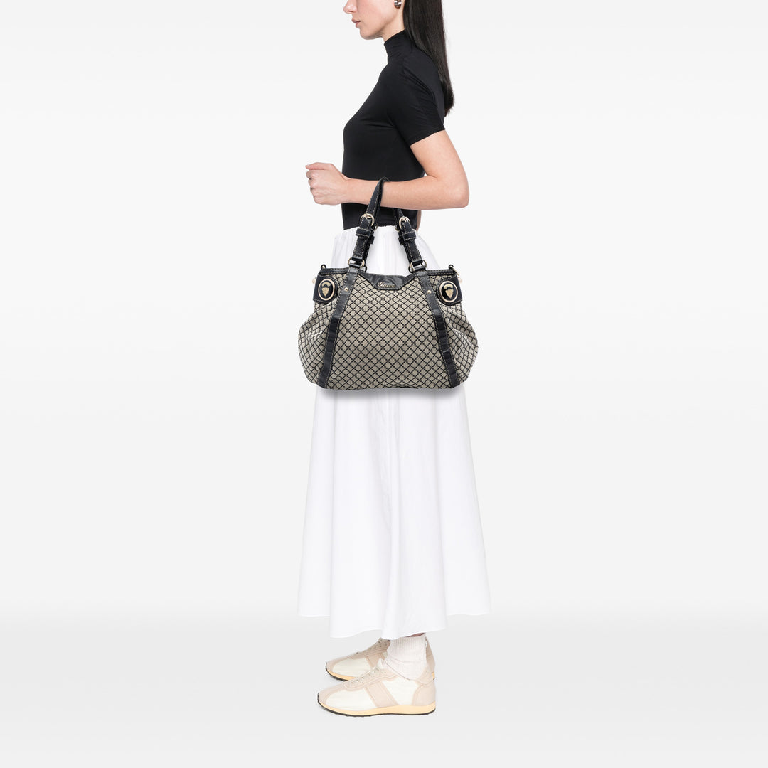 Gucci Diamante Toile Crest Sac