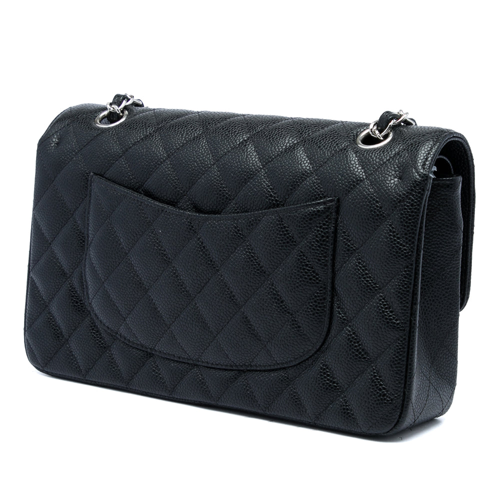 Chanel Sac porté épaule Classic Double rabat Moyen Cuir caviar Noir – vue 2 – GABY PARIS