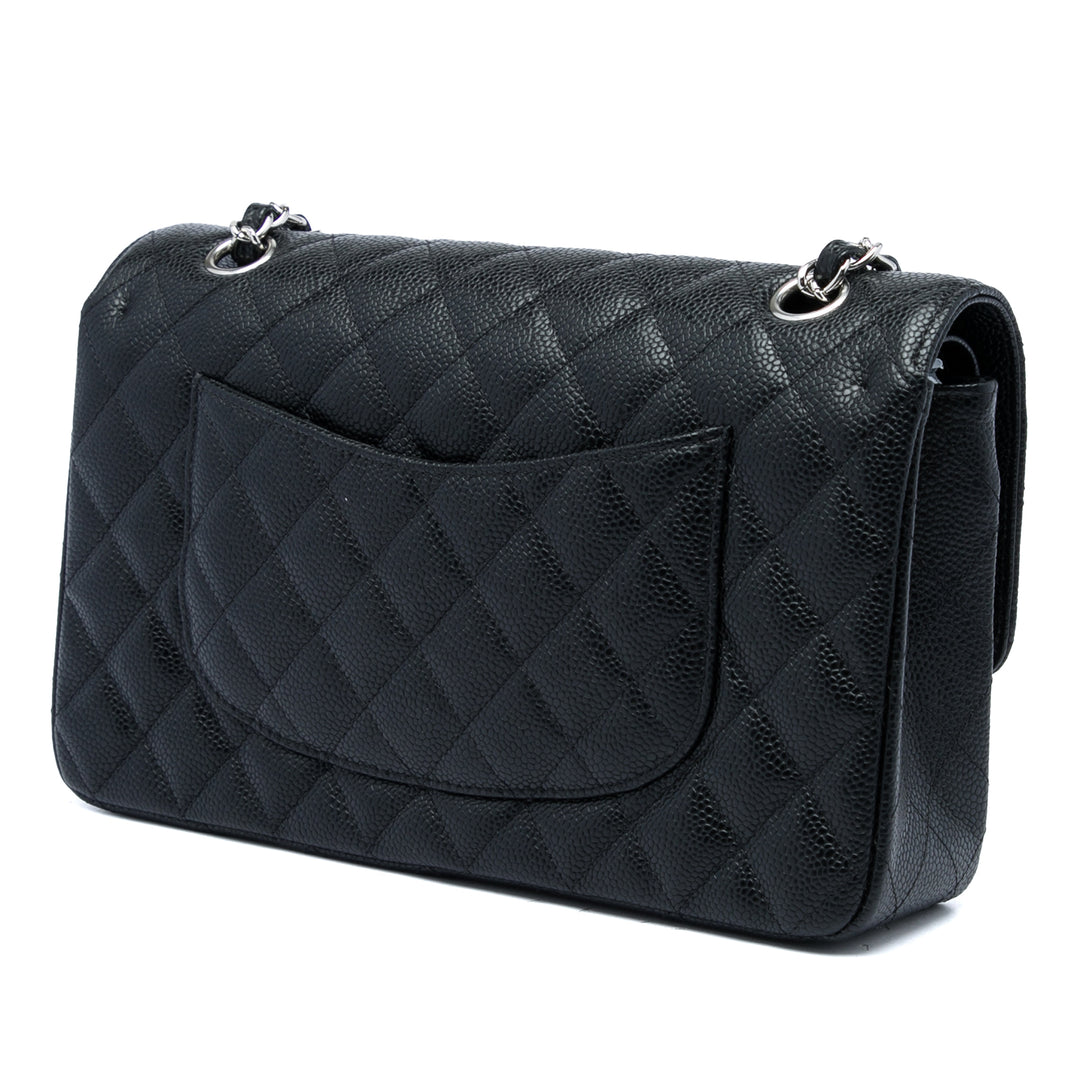 Chanel Sac porté épaule Classic Double rabat Moyen Cuir caviar Noir – vue 2 – GABY PARIS