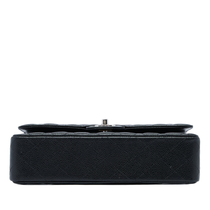Chanel Sac porté épaule Classic Double rabat Moyen Cuir caviar Noir – vue 3 – GABY PARIS