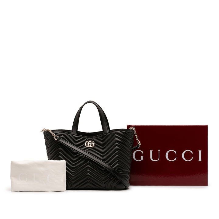 Gucci Medium GG Marmont Matelasse Cuir de veau Betty Cabas