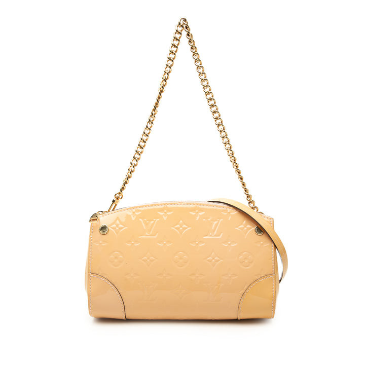 Louis Vuitton Santa Monica Cuir verni Monogram Beige – vue principale – GABY PARIS