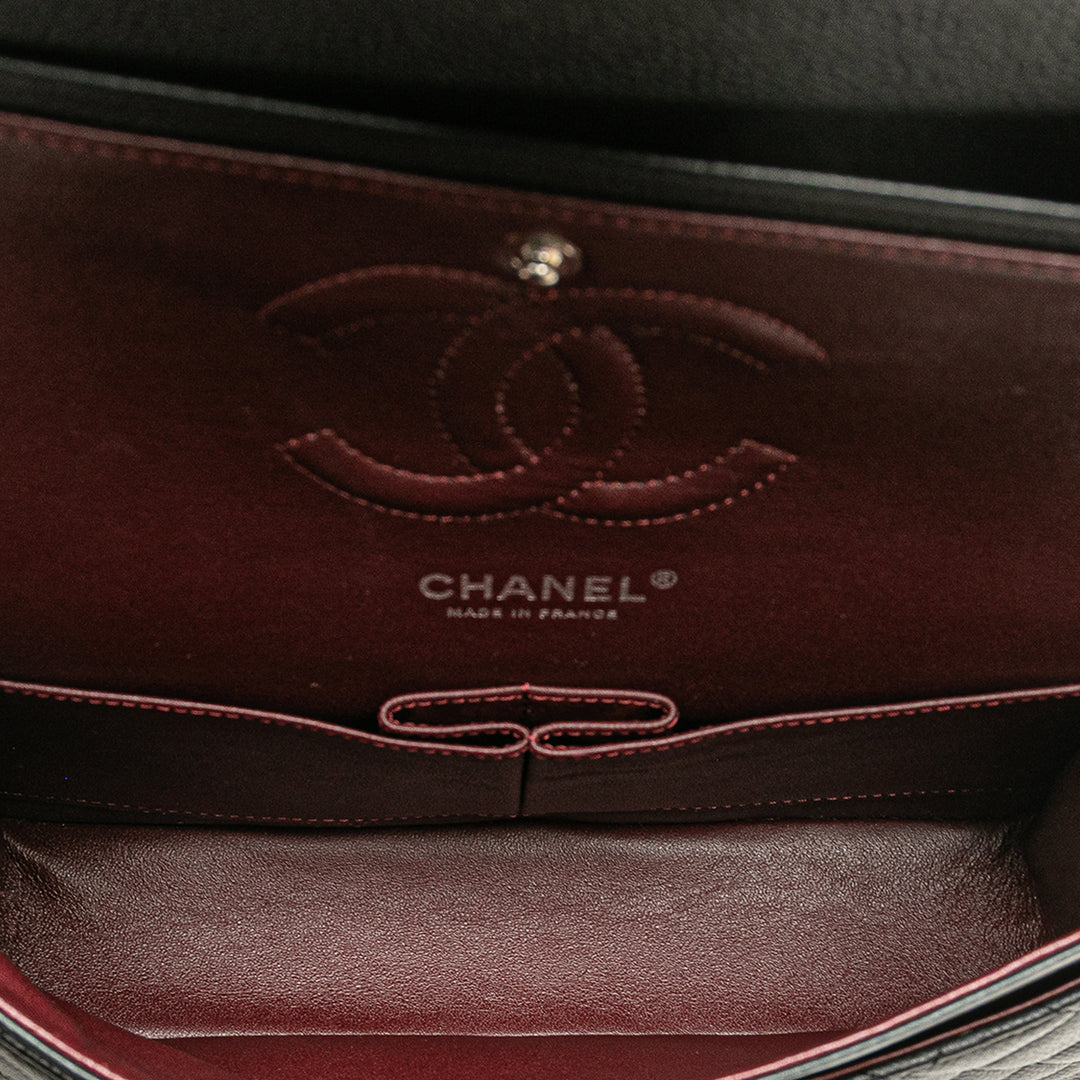 Chanel Medium Classic Caviar Double rabat Noir
