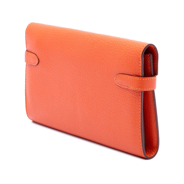 Chevre Mysore Kelly Longue Portefeuille Orange