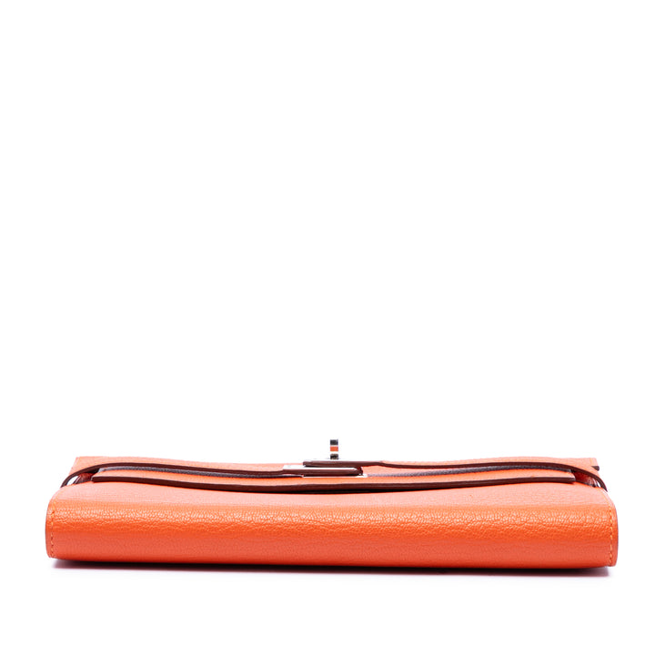 Chevre Mysore Kelly Longue Portefeuille Orange