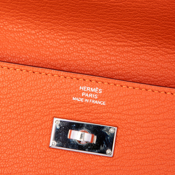 Chevre Mysore Kelly Longue Portefeuille Orange