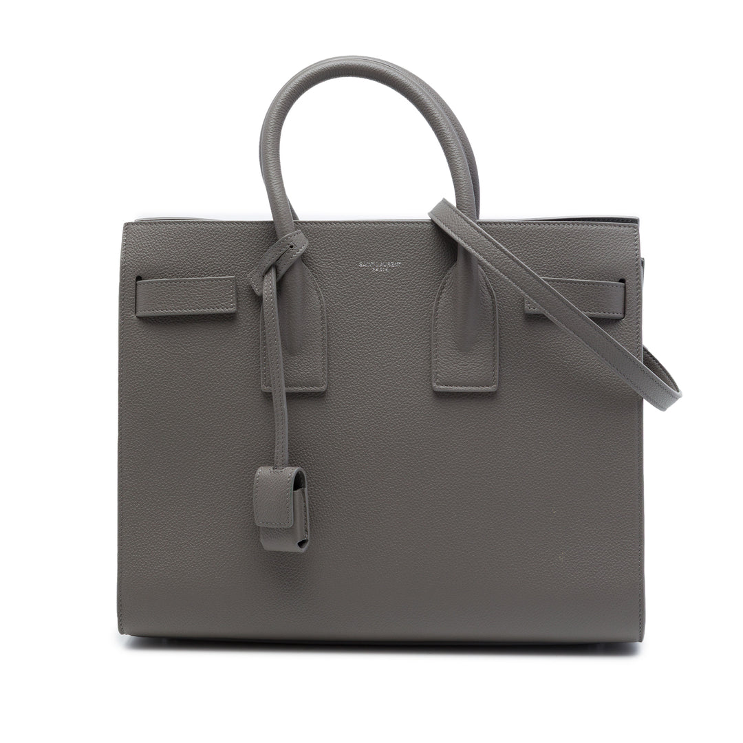 Saint Laurent Small Cuir de veau grainé Sac De Jour Sac