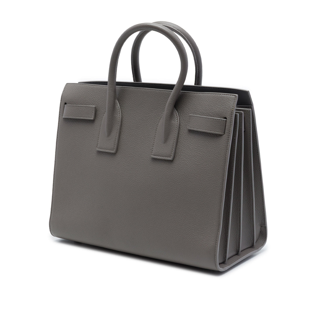 Saint Laurent Small Cuir de veau grainé Sac De Jour Sac