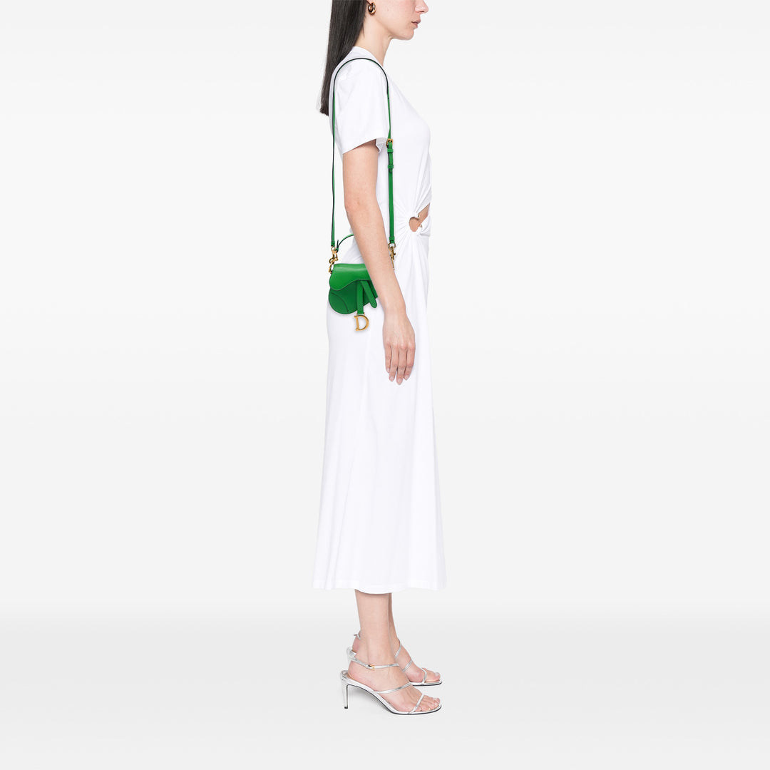 Dior Sac à main Saddle Micro Cuir de chèvre Vert – vue 5 – GABY PARIS