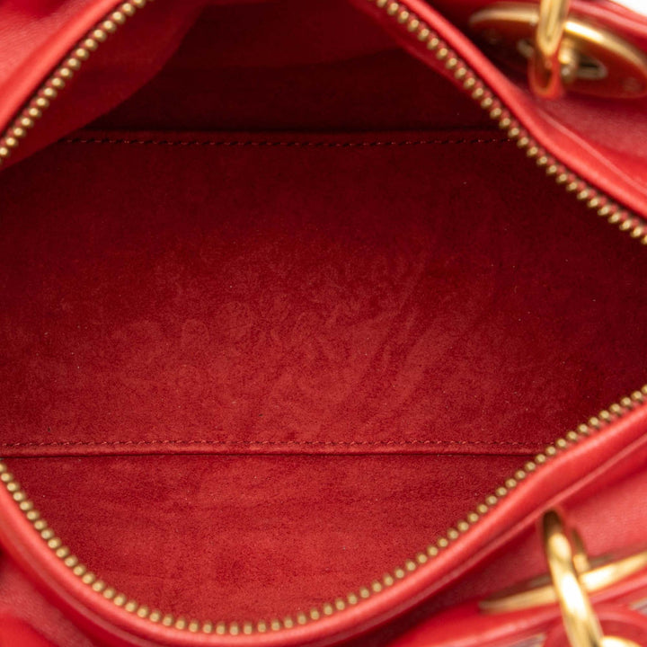 Dior Medium Cuir d’agneau Cannage clouté Supple Lady Dior