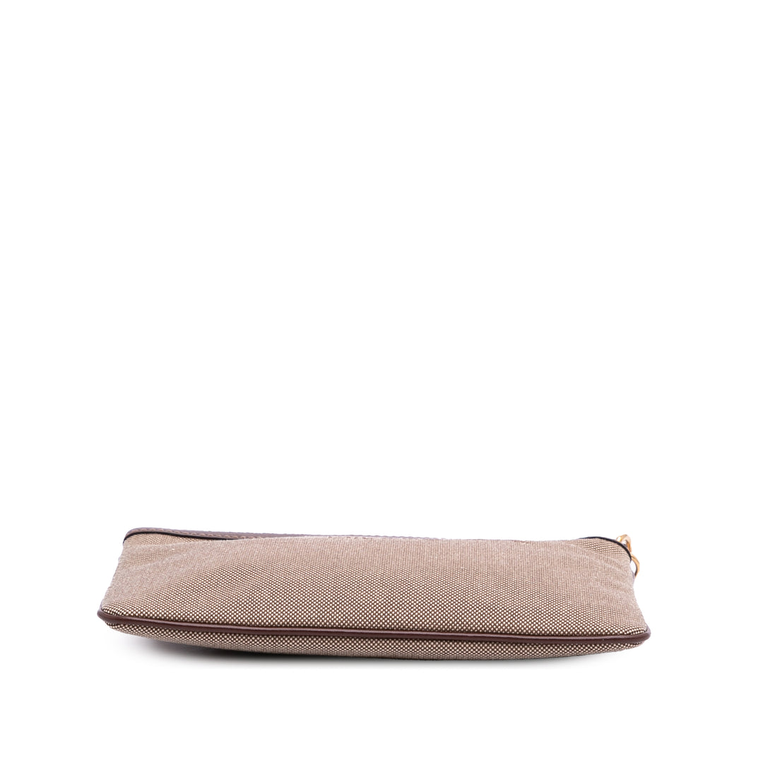 Canvas Canapa Logo Pouch Brown - Gaby Paris