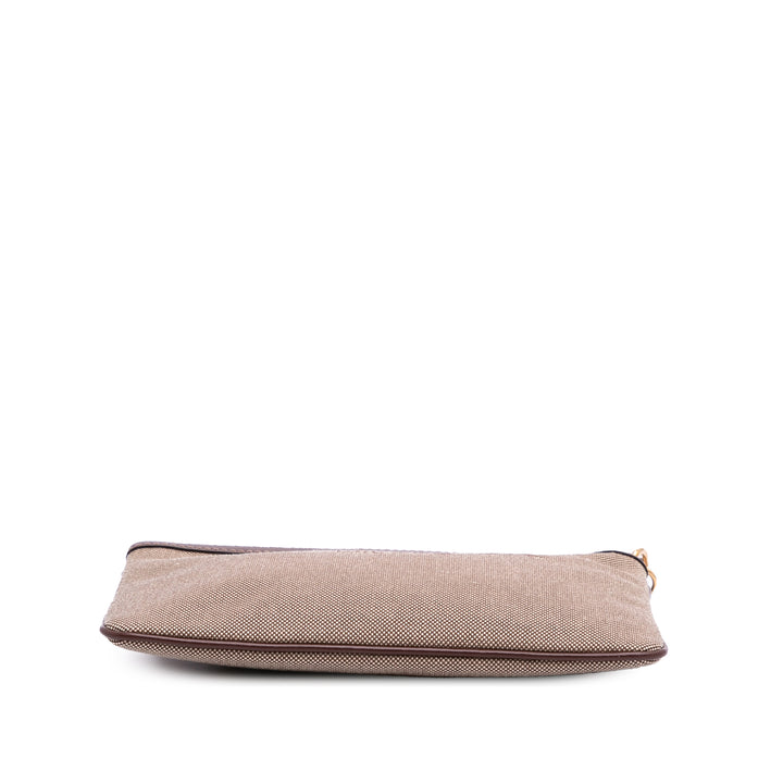 Canvas Canapa Logo Pouch Brown - Gaby Paris