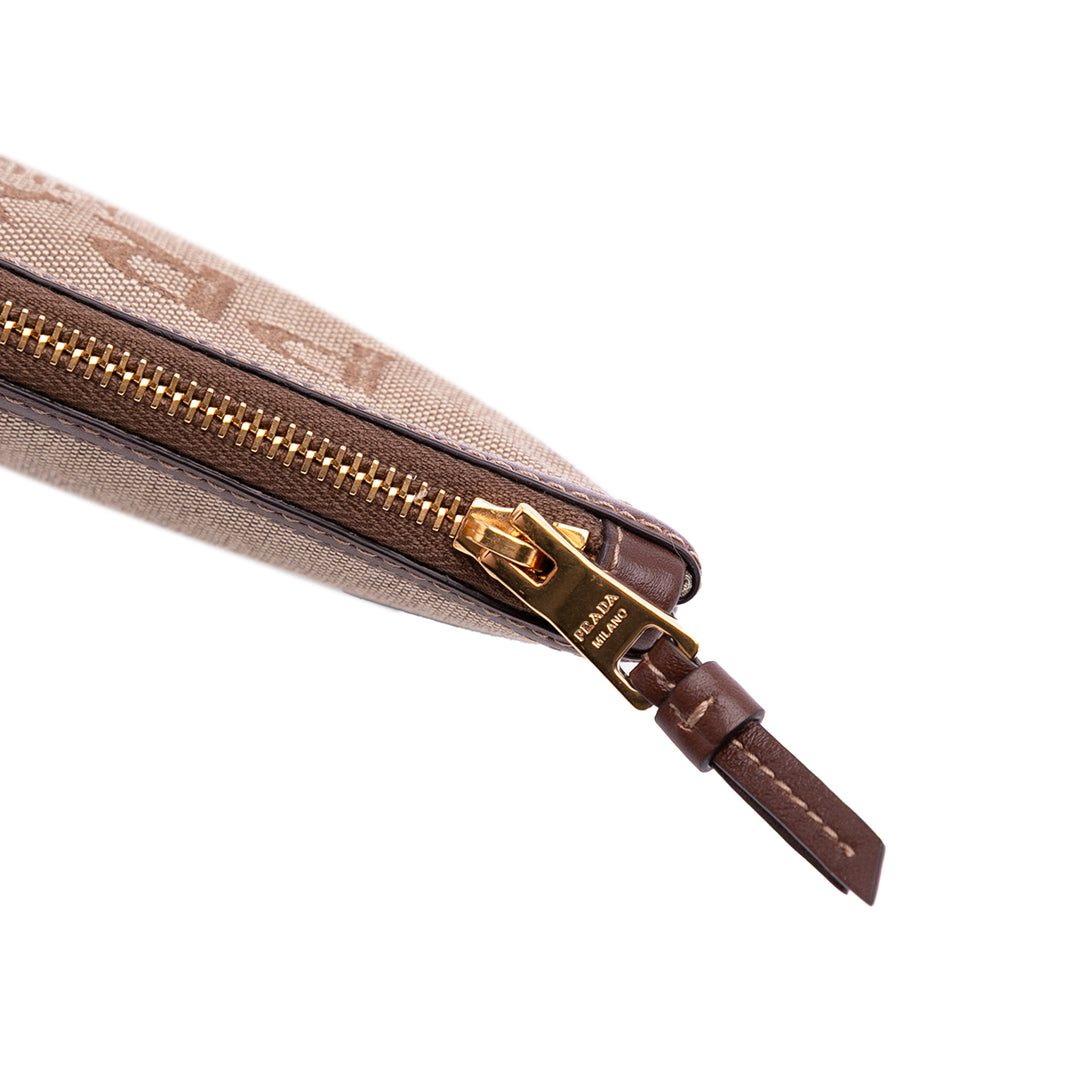 Canvas Canapa Logo Pouch Brown - Gaby Paris
