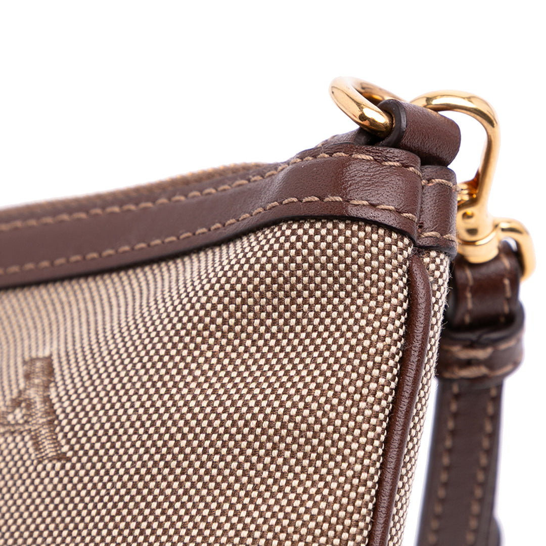 Canvas Canapa Logo Pouch Brown - Gaby Paris