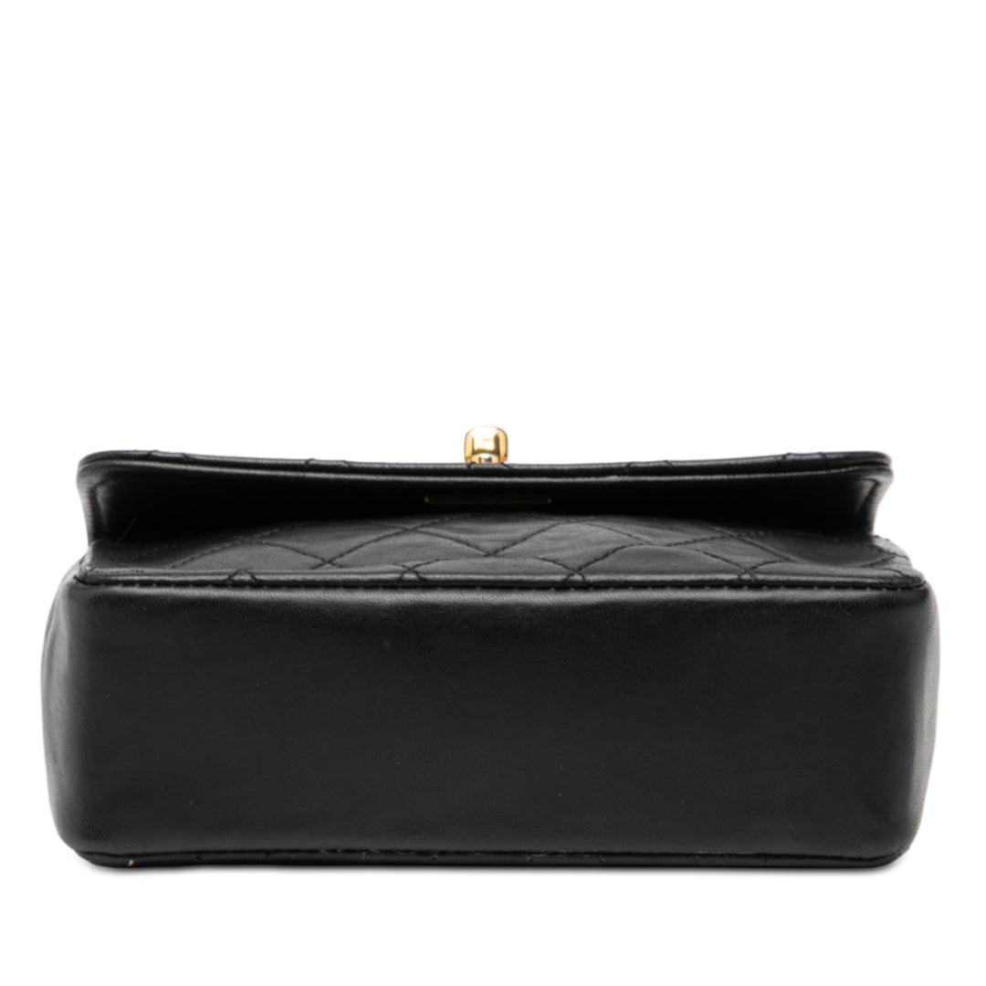 Chanel Mini CC Matelassé Cuir d’agneau à rabat