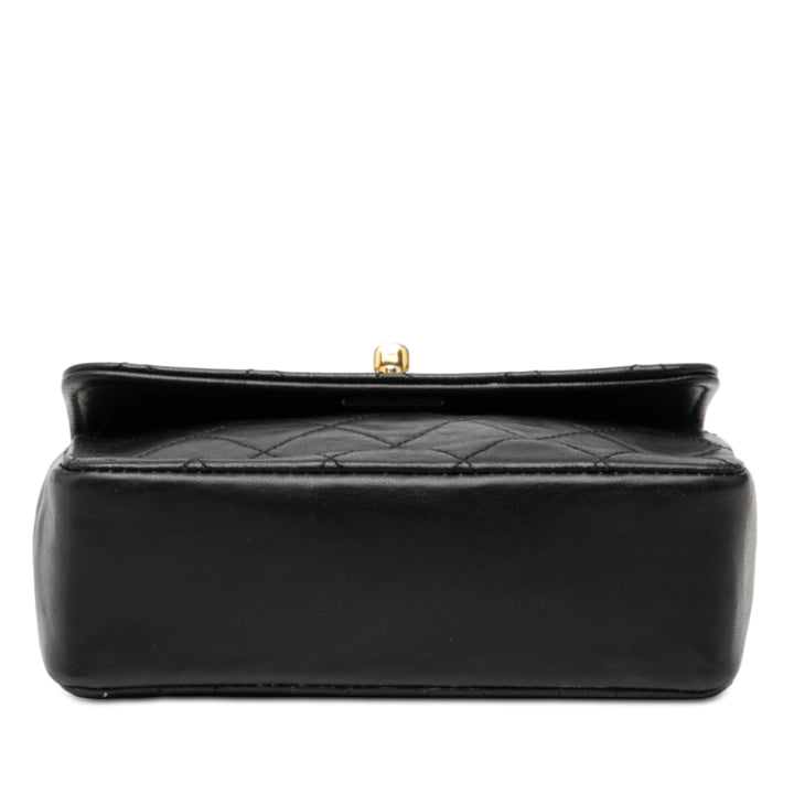 Chanel Mini CC Matelassé Cuir d’agneau à rabat