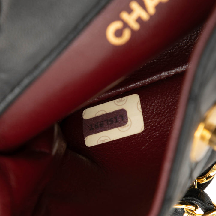 Chanel Mini CC Matelassé Cuir d’agneau à rabat