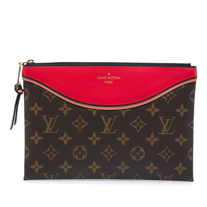Louis Vuitton Pochette Tuileries Monogram Marron – vue principale – GABY PARIS