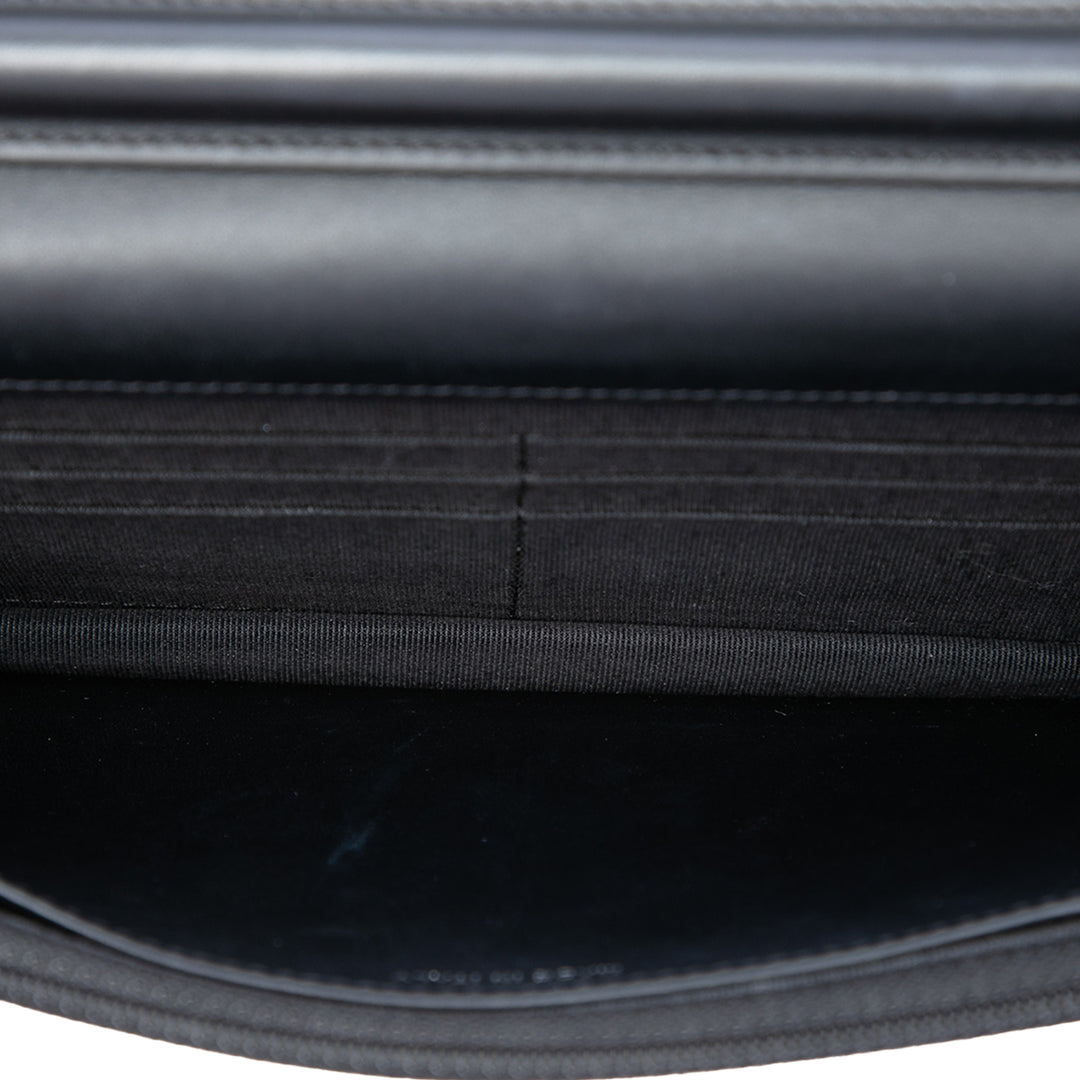 CC Matelassé Wallet on Chain Noir