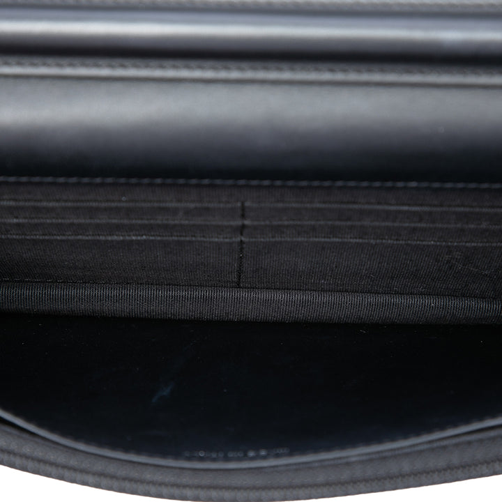 CC Matelassé Wallet on Chain Noir