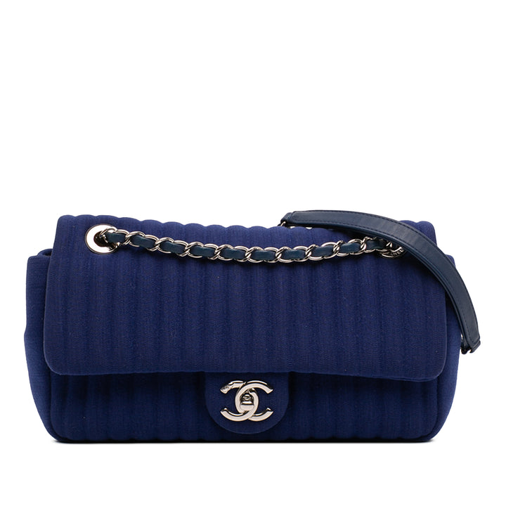 Chanel Medium Vertical Matelassé Jersey Simple rabat