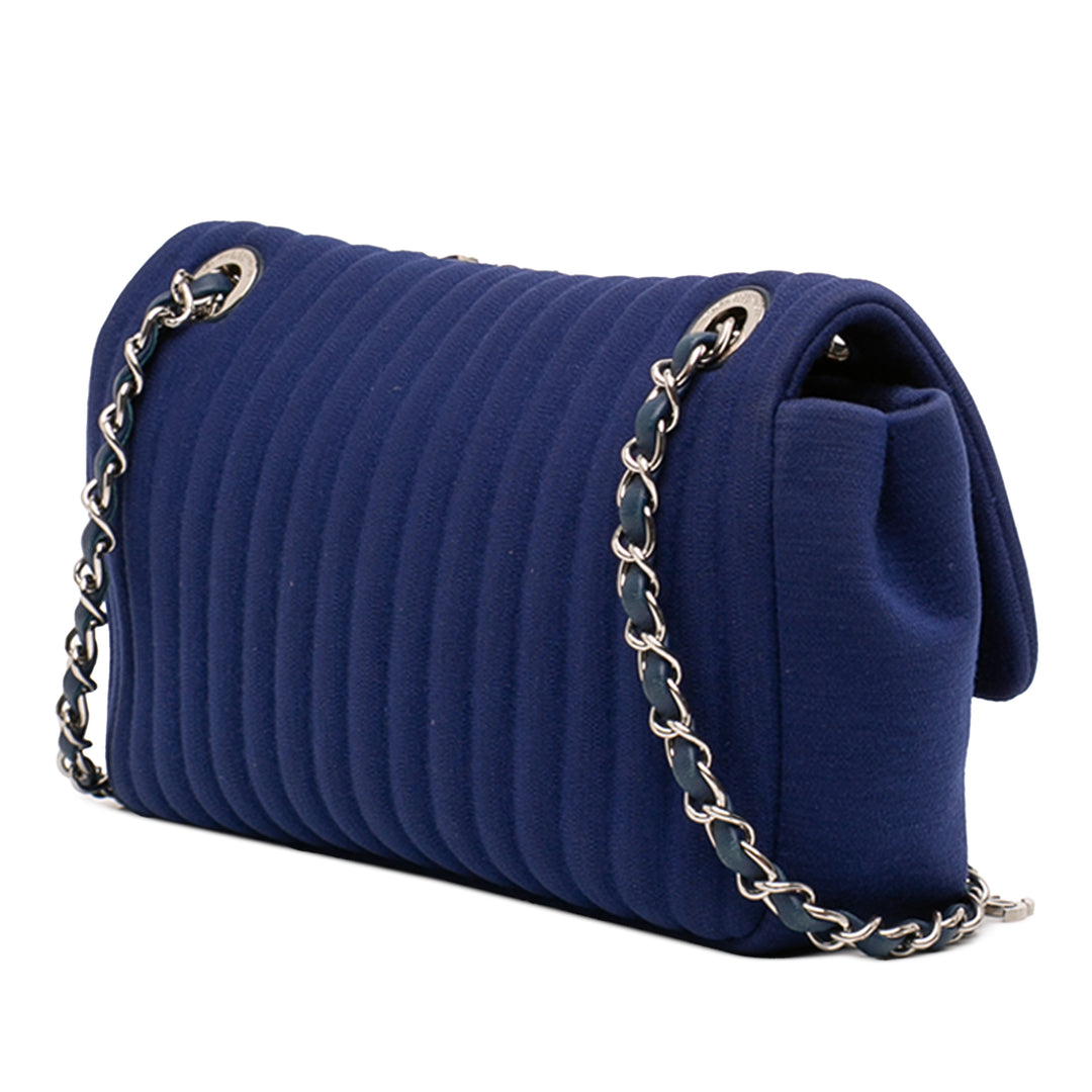 Chanel Medium Vertical Matelassé Jersey Simple rabat