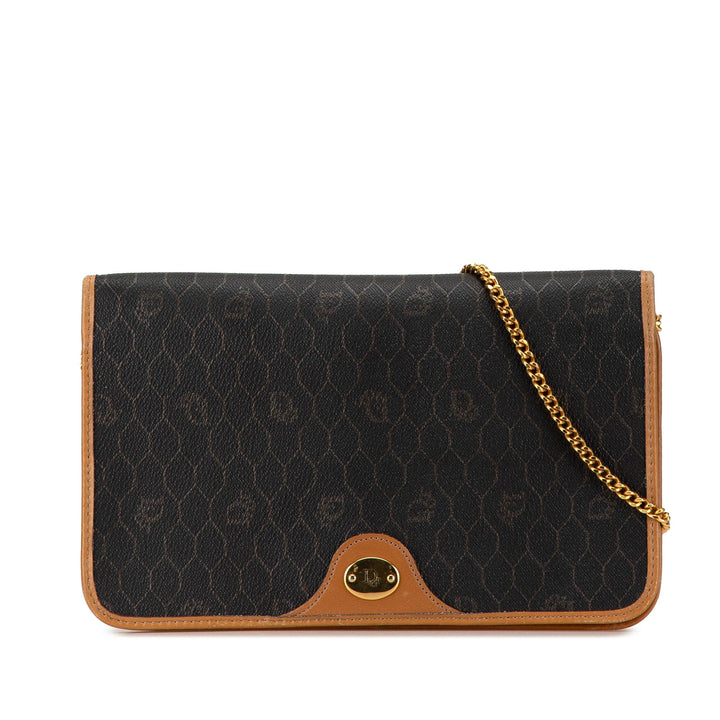 Honeycomb Chain Crossbody Black - Gaby Paris