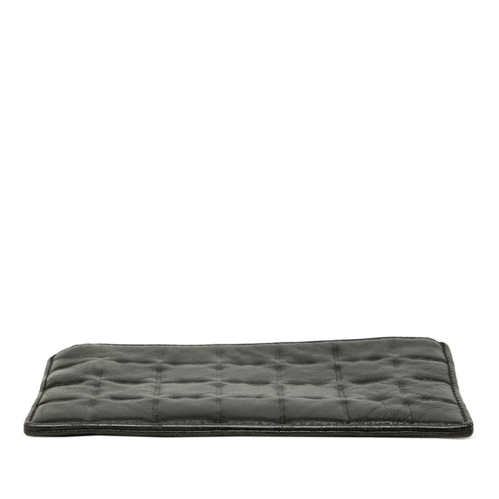 Chanel Porte-monnaie Chocolate Bar Cuir d'agneau Noir – vue 3 – GABY PARIS