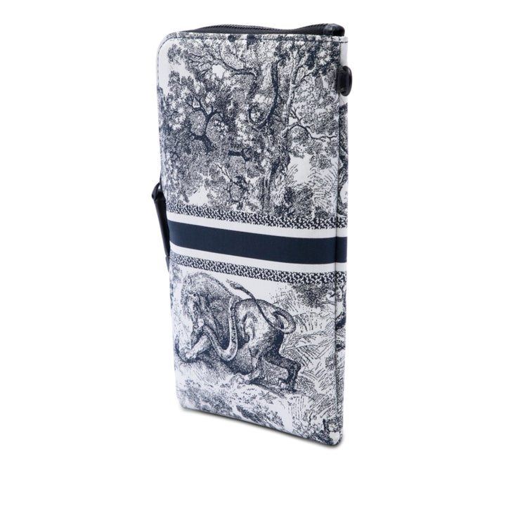Dior Technical brodé De Jouy DiorTravel Multifunction Pochette Bleu
