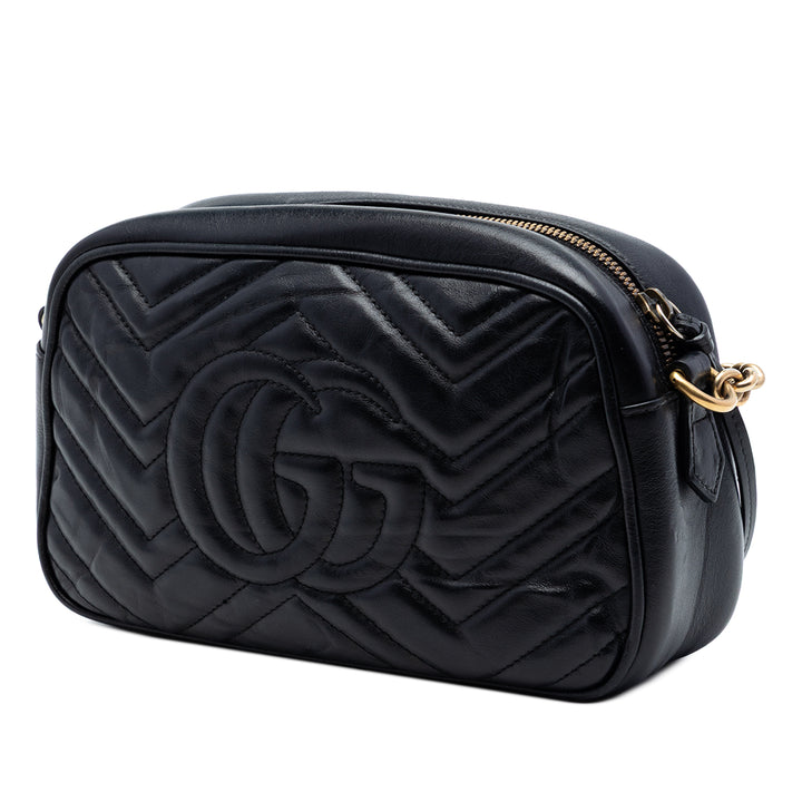 Gucci Small GG Marmont Matelasse Cuir de veau Sac porté croisé