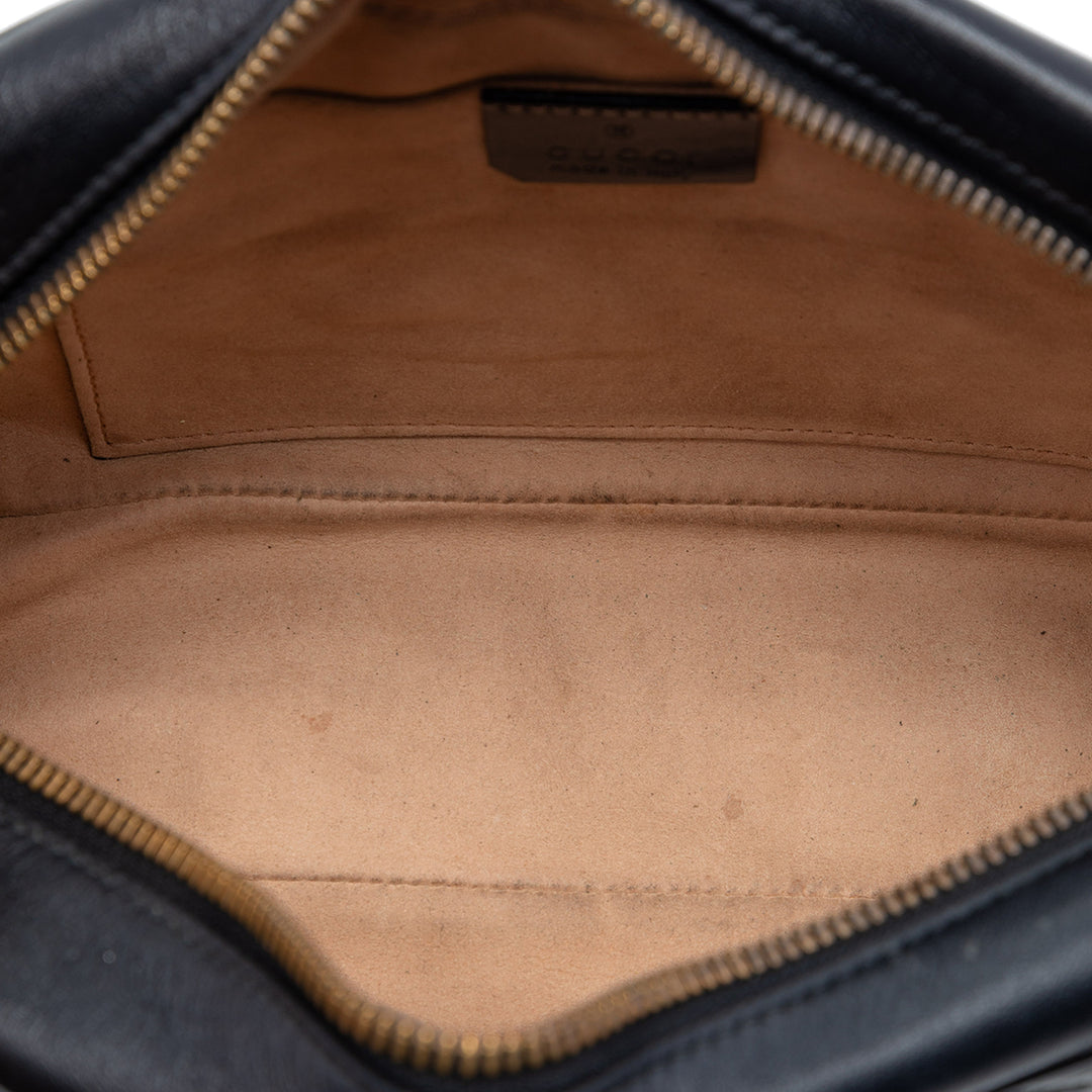 Gucci Small GG Marmont Matelasse Cuir de veau Sac porté croisé