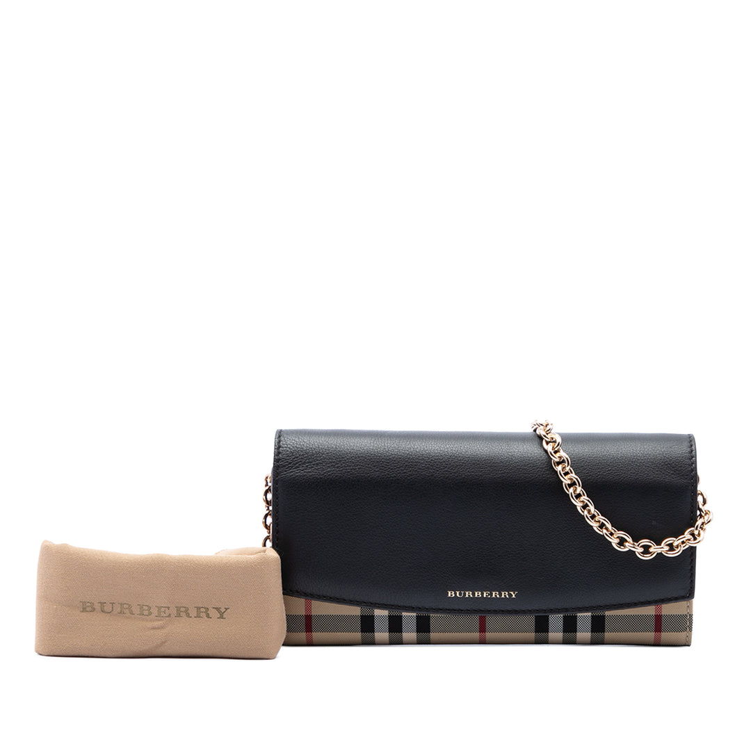 Burberry Sac bandoulière House Check et Henley Wallet on Chain Beige – vue 7 – GABY PARIS