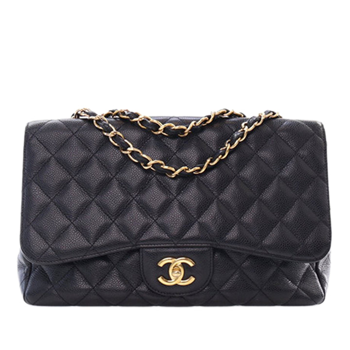 Chanel Jumbo Classic Caviar Simple rabat