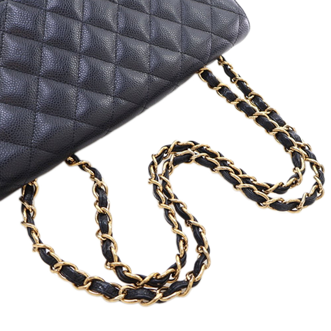 Chanel Jumbo Classic Caviar Simple rabat
