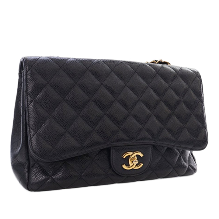 Chanel Jumbo Classic Caviar Simple rabat