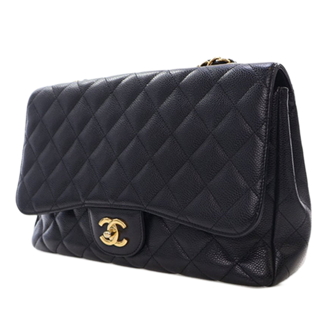 Chanel Jumbo Classic Caviar Simple rabat