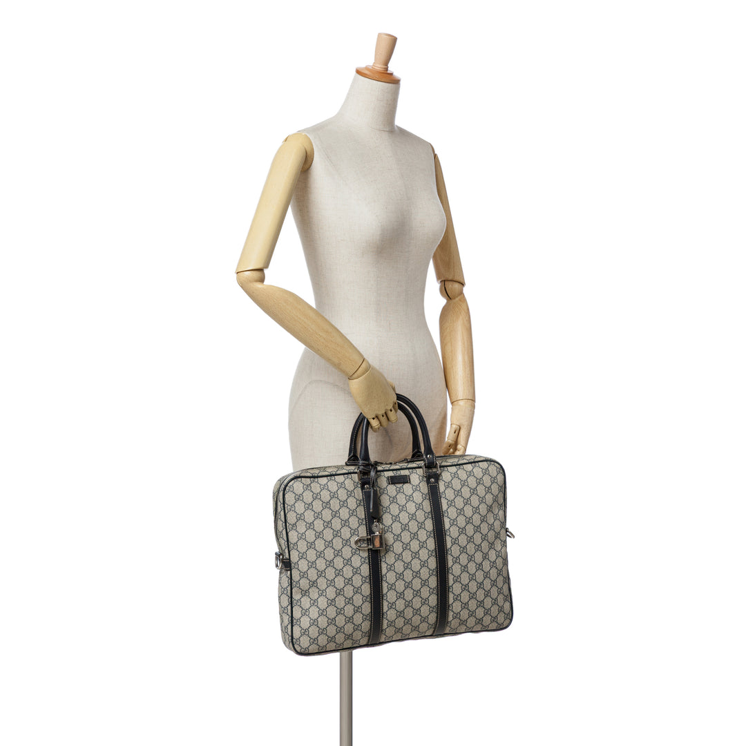 GG Supreme Business Bag Brown - Gaby Paris